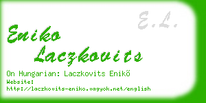 eniko laczkovits business card