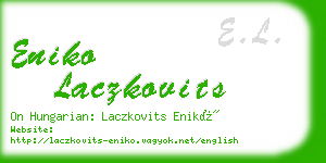 eniko laczkovits business card